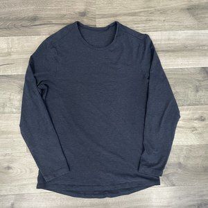 Lululemon 5 Year Basic Long Sleeve Shirt Mens Medium M True Navy Blue Crew Neck